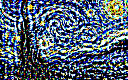 Distorted eye artwork